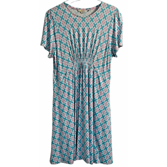 Boden Geometric Print Jersey Dress – 12R - Picture 1 of 8